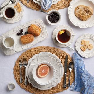 Juliska, Jardins du Monde Whitewash 4-Piece Place Setting, Service