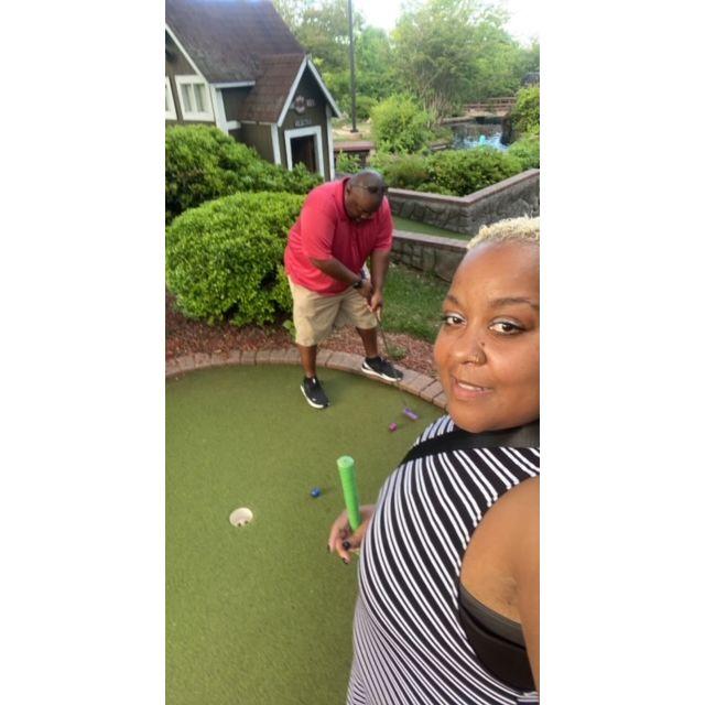 Date night.. Miniature golf