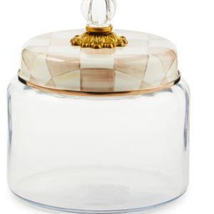 Mocha Check Medium Kitchen Canister