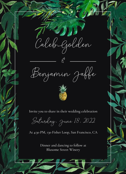 Cartago Classic | Black | Zola Wedding Invitations