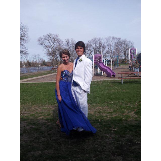 Senior year prom - We had to go back to the spot we took our 8th grade dance photo at.