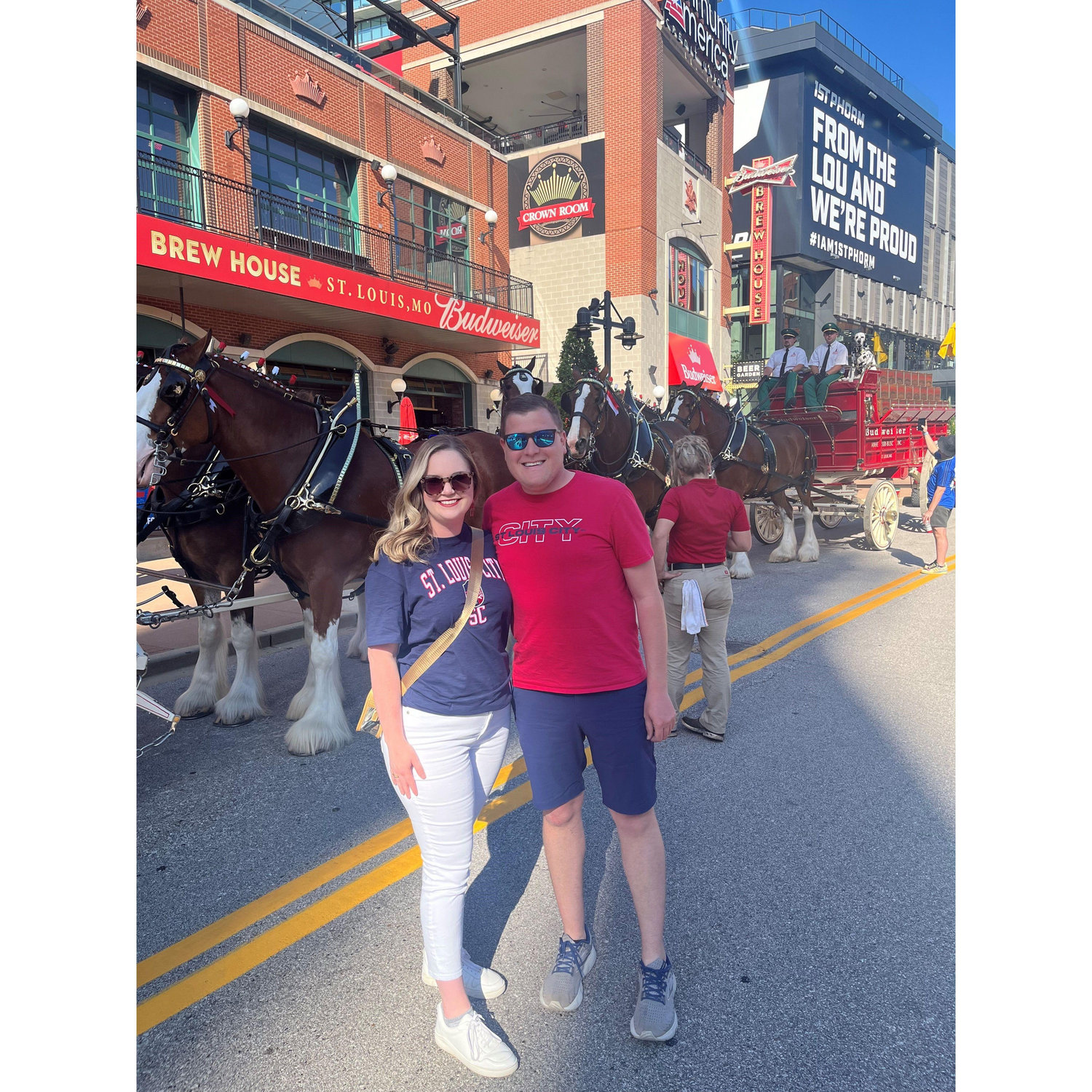 Brent got to be Jenna's date for a special Budweiser Clydesdales event in 2024!