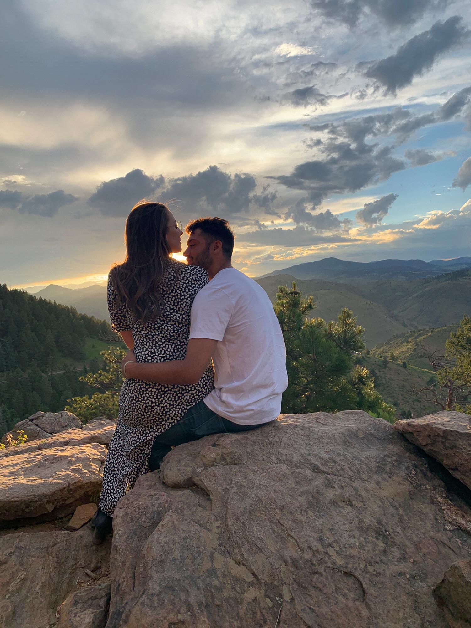 Sunset at Lookout Mountain in CO - July 2019