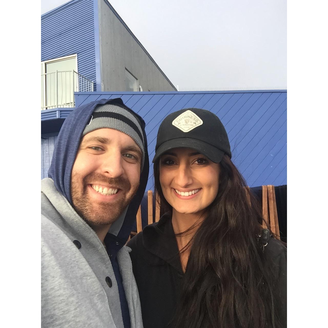 This was our first picture taken together! At the Santa Monica Pier