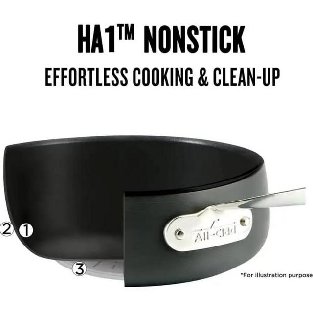 All-Clad HA1 Hard Anodized Nonstick Fry Pan Cookware (8 Inch Fry Pan)