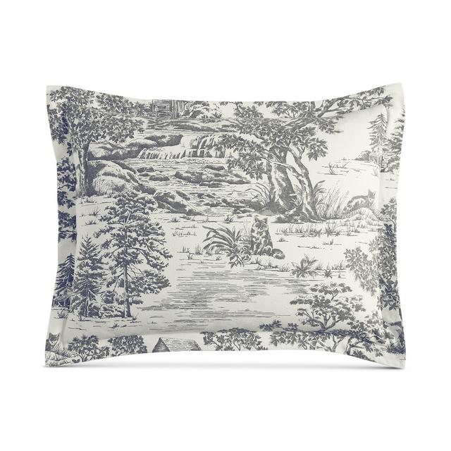 Martha Stewart Collection Fox Toile Flannel Standard Sham, Created for Macy's
