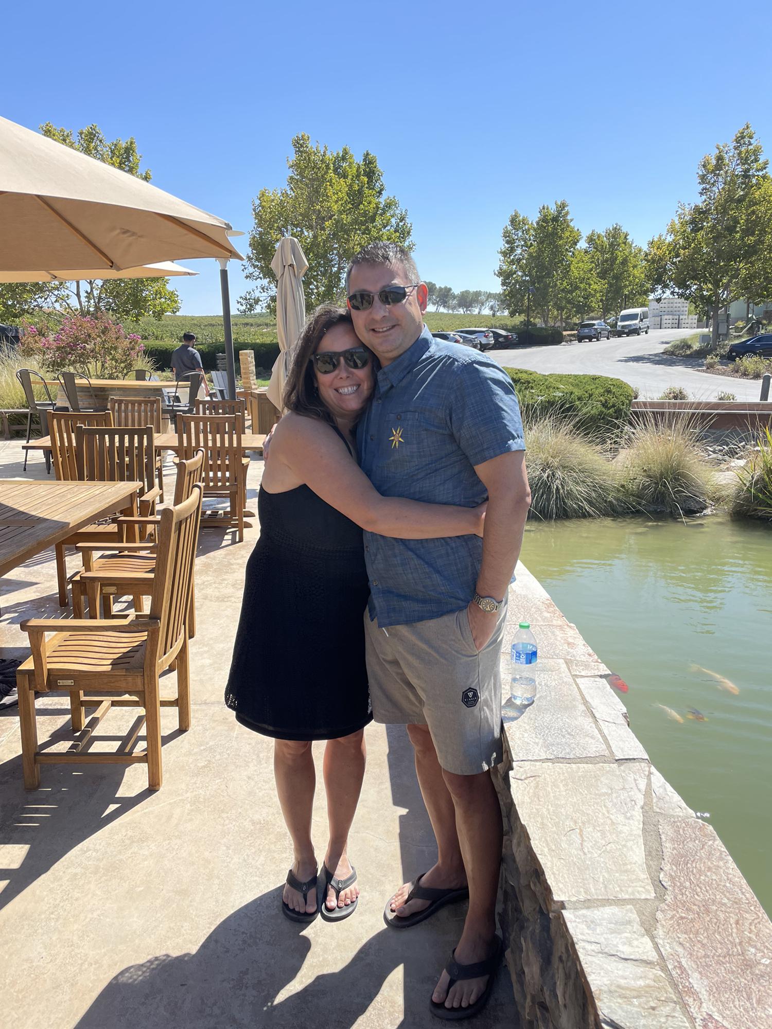 Wine tasting in Paso Robles, basking in our newly engaged bliss!