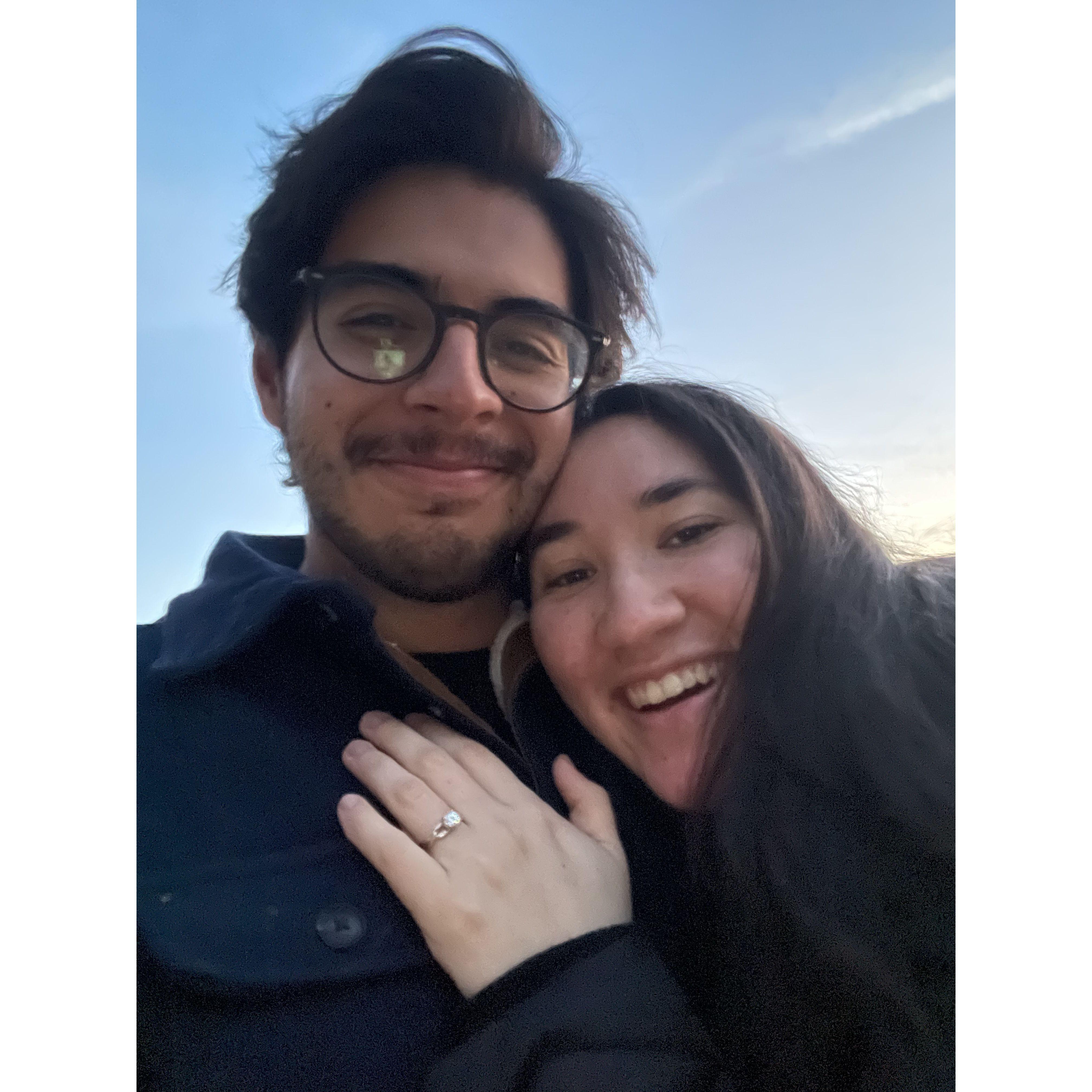 Right after getting engaged