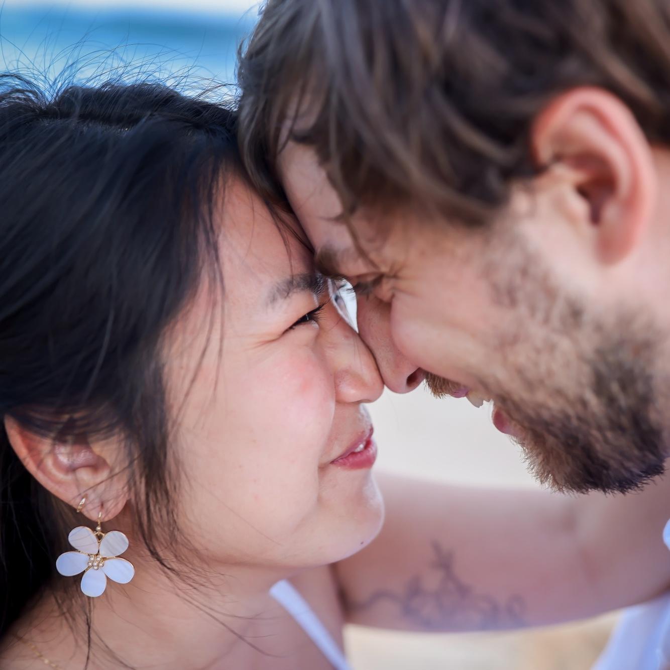 "Now smoosh your noses together."

-Joe, Photographer