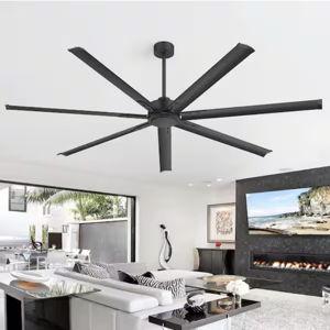 Breezary Melissa 84 in. (7 ft.) Windmill Black Ceiling Fan