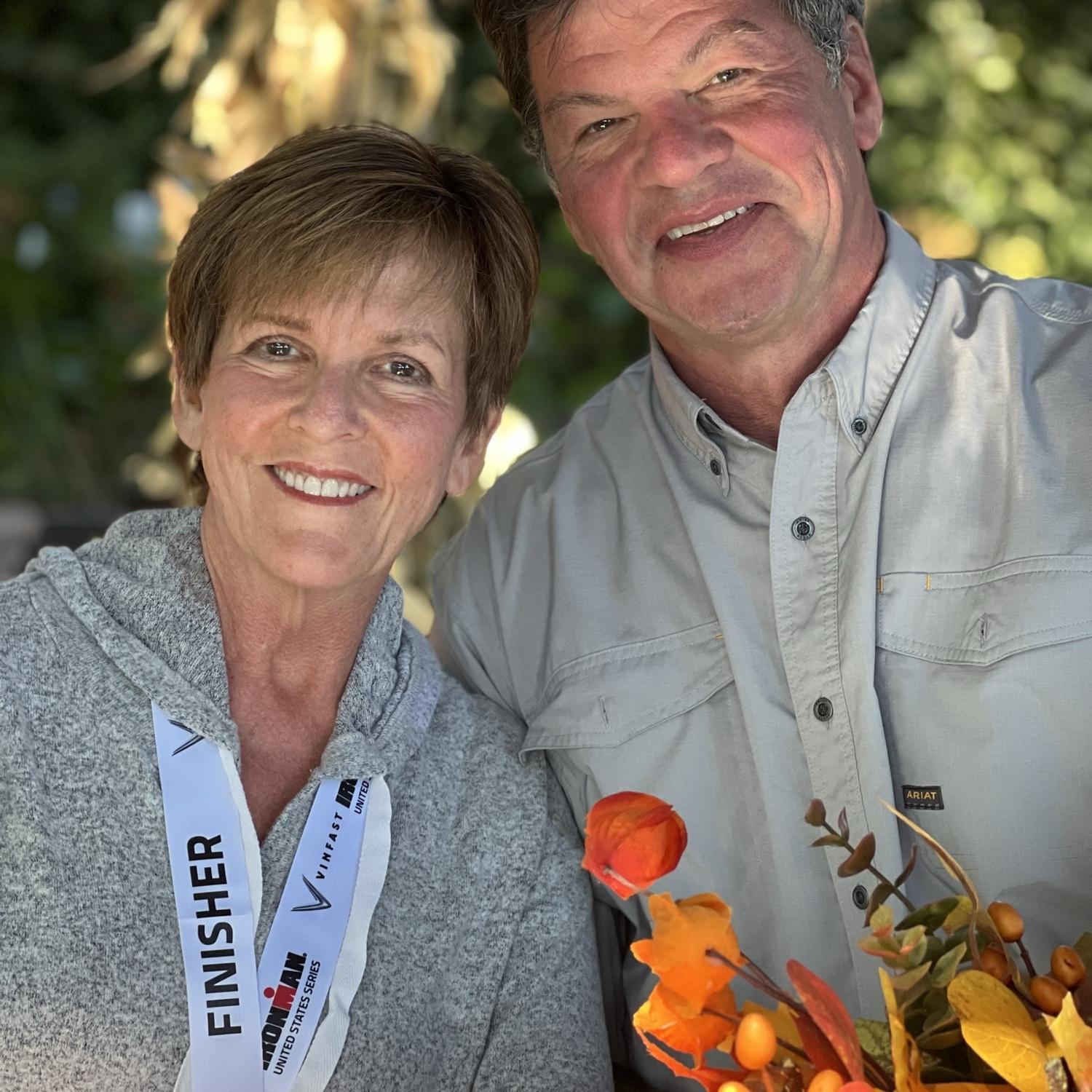 Ironman CA - celebrating the finish!