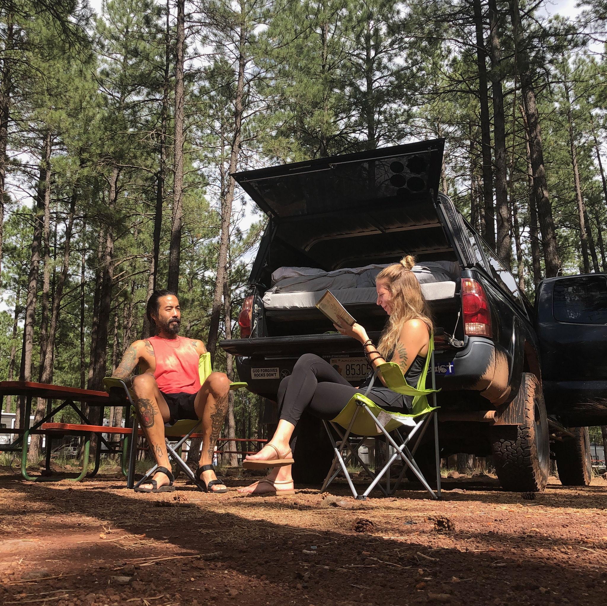 Our first camping trip together - Woody Mountain Campground - Flagstaff, Arizona