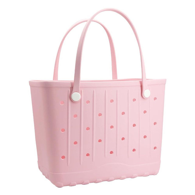 Mangoxel Large Rubber Beach Bag Travel Totes Mens Womens Waterproof Rubber Beach Tote for Work, Picnics, Shopping, Outdoor