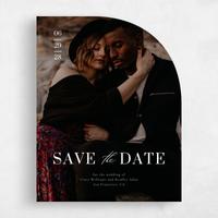 White Wedding Save the Date - Talana Photo