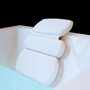 The Original GORILLA GRIP (TM) Spa Bath Pillow Featuring Powerful Gripping Technology. Extra Soft & Large (19.5" x 15") Luxury 3-Panel Design for Shoulder & Neck Support. Fits Any Size Tub.