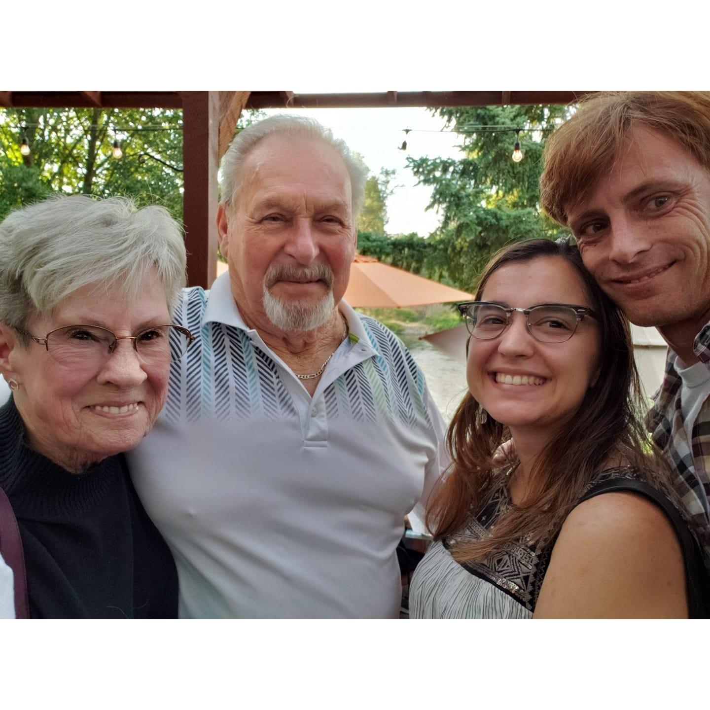 Chad and I with his amazing grandparents! It was an amazing trip.