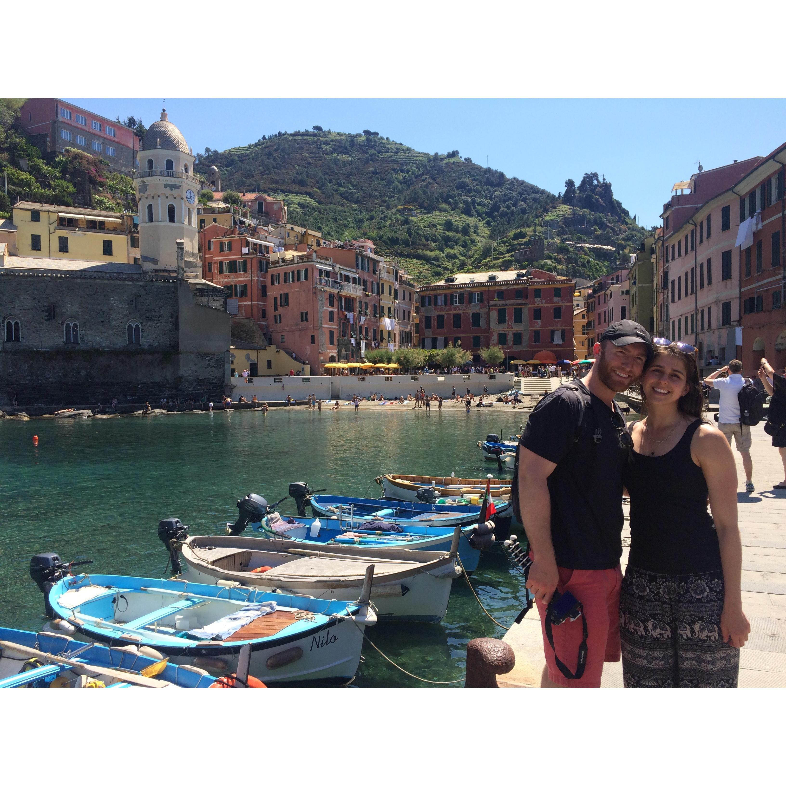 Jared and Caitlin in Cinque Terre, Italy, May 2017.