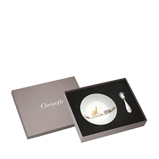 Christofle Savanne Bowl & Spoon Set