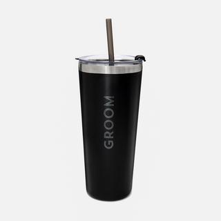 Groom Tumbler with Straw