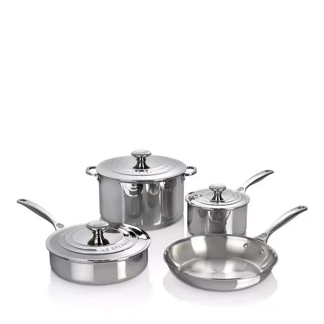 Le Creuset Stainless Steel 7-Piece Cookware Set