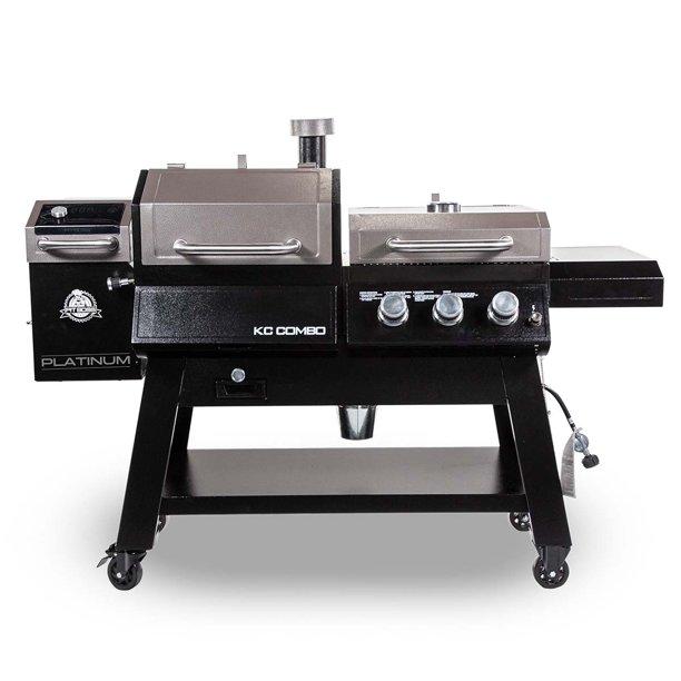 Pit Boss KC Combo Platinum Series, WiFi and Bluetooth Wood Pellet and Gas Grill