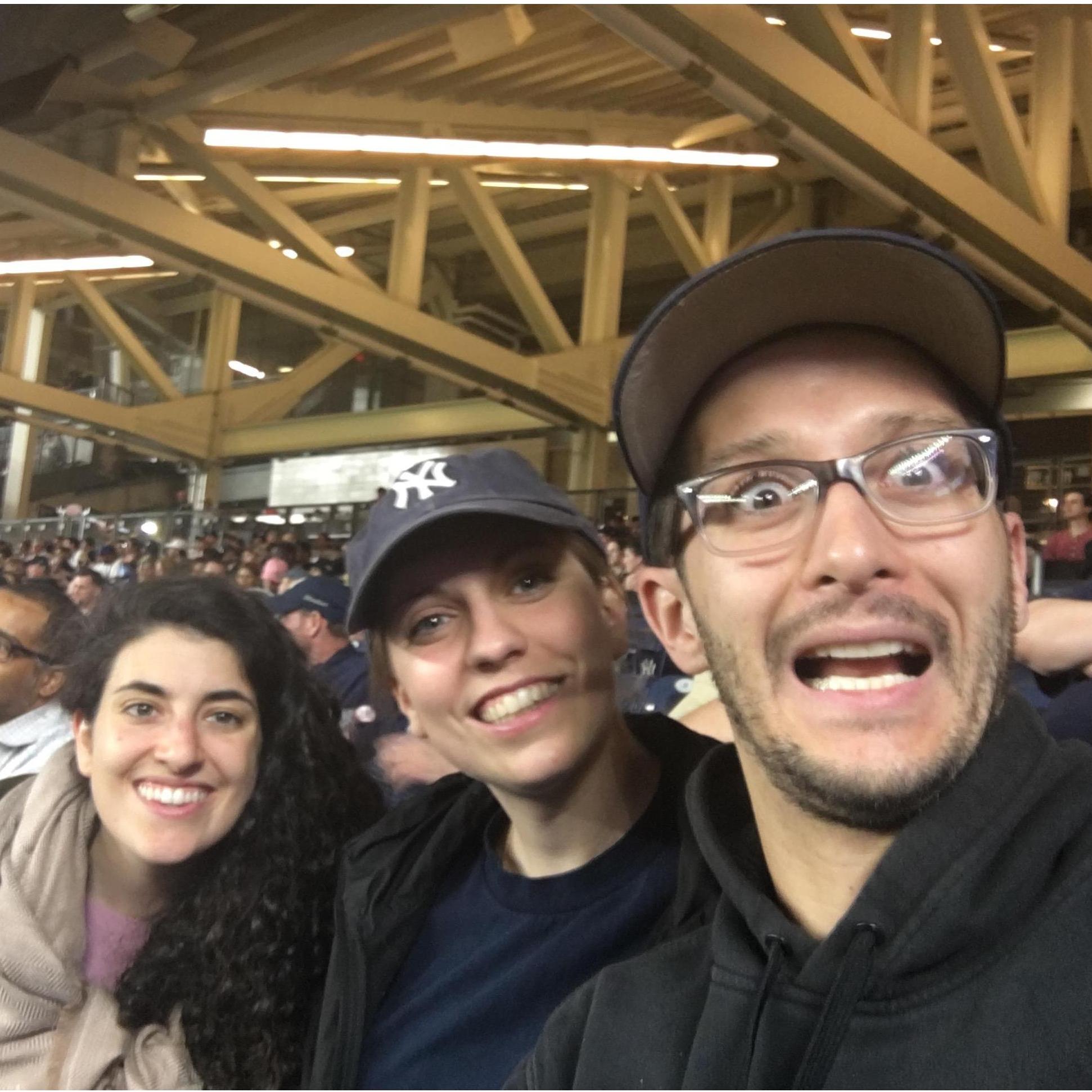 Yankees game with Jess!