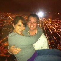 Three months in I took him to the Sears Tower for the first time.