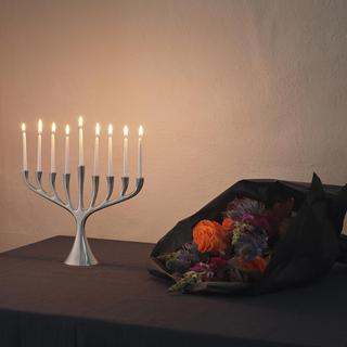 Cobra Menorah Candleholder