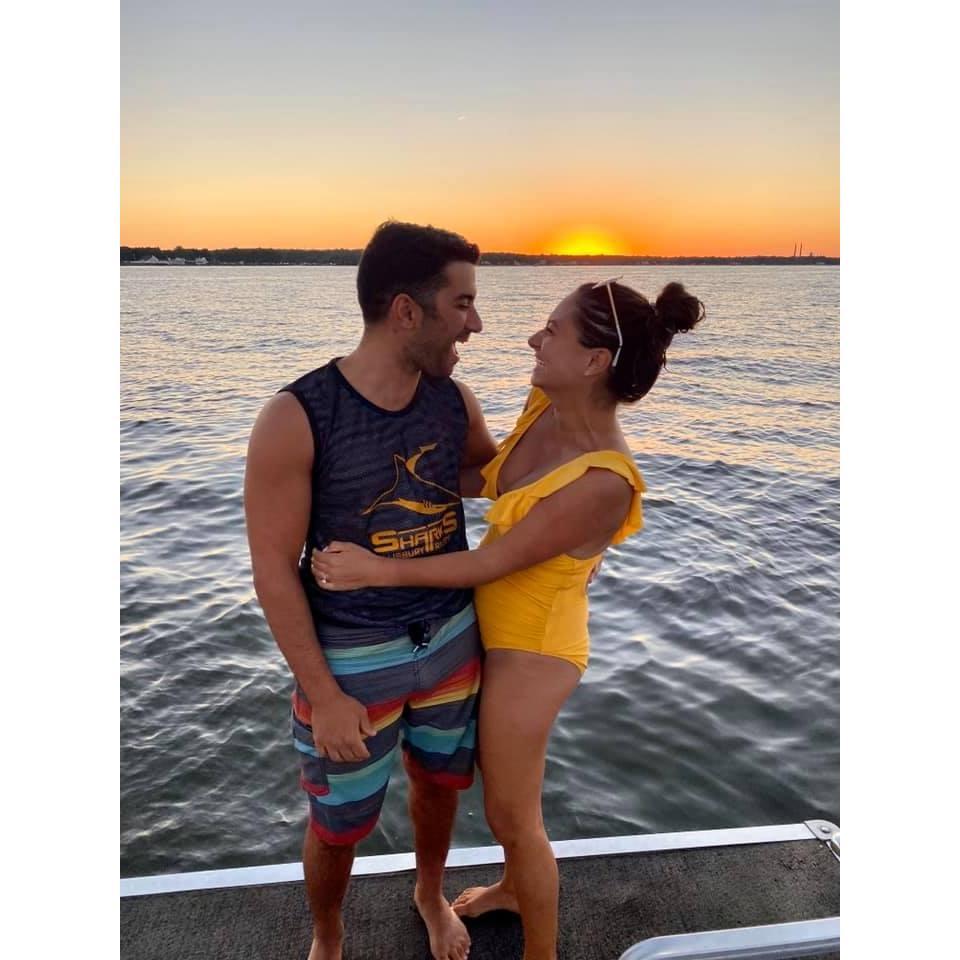 We love hanging on boats! This one belongs to our dear friends Nick & Sarah