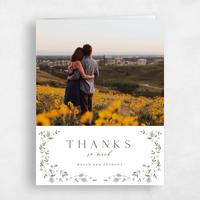 White Wedding Thank You - Lenora Photo