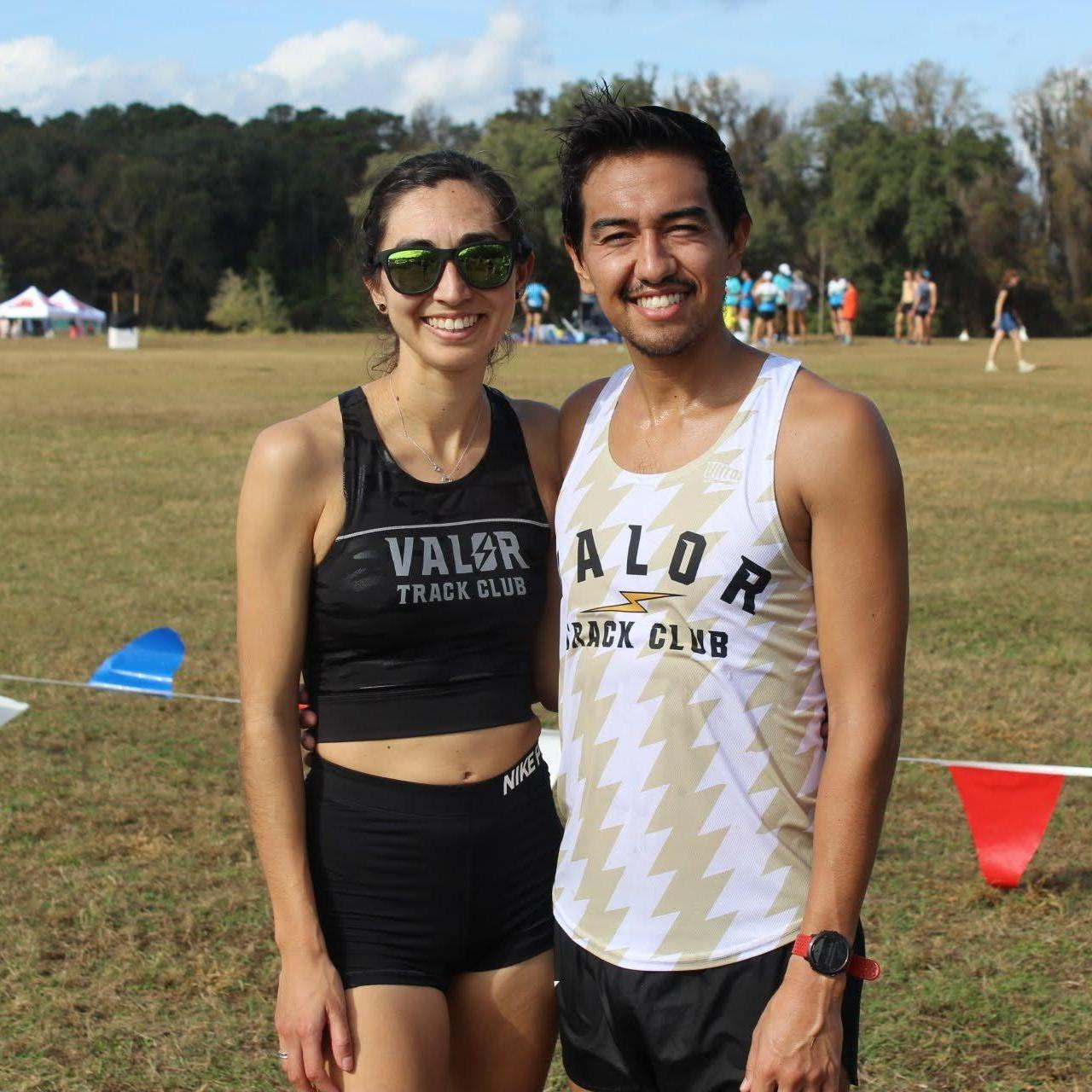 We met on the Valor Track Club team and still love to compete together.