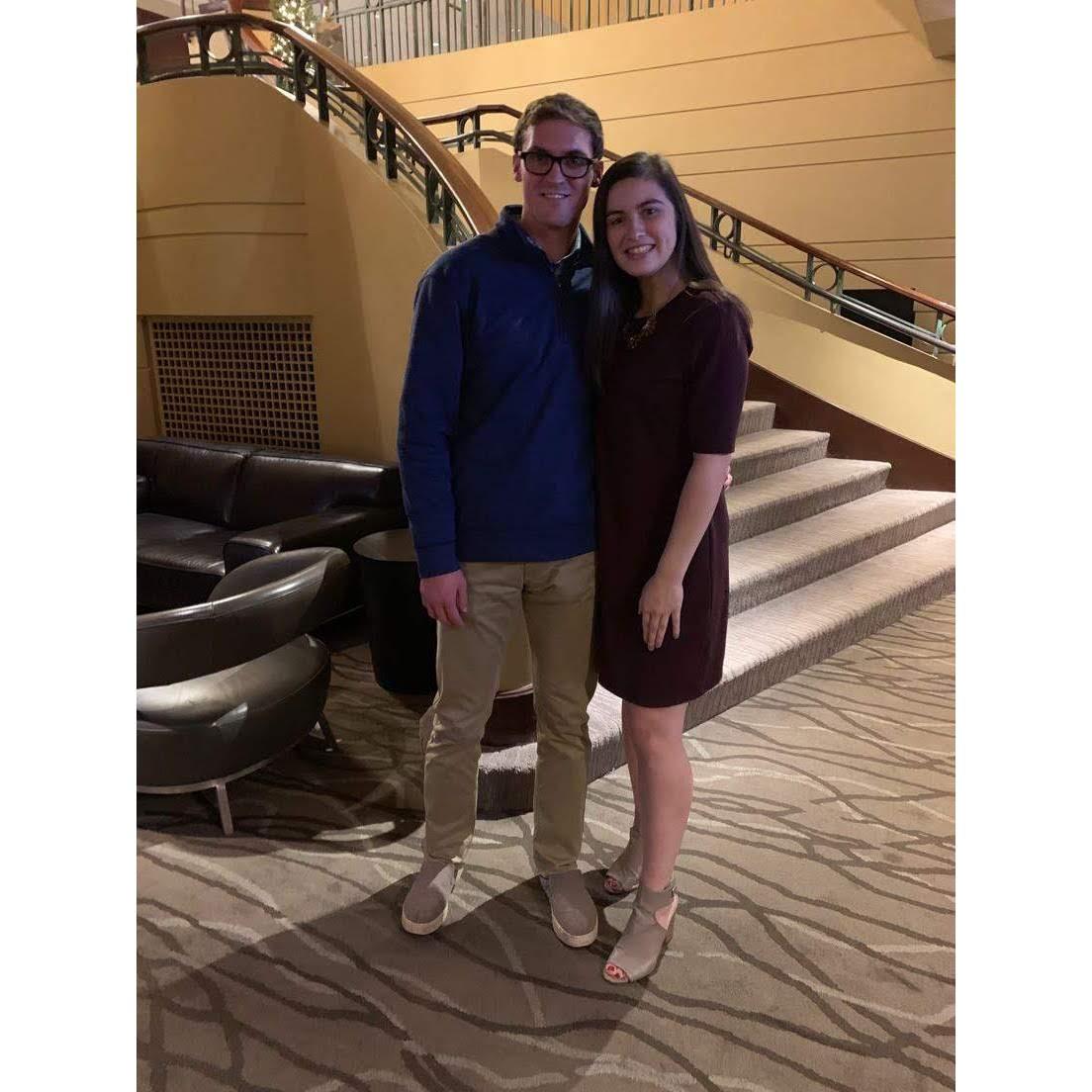 Austin's company holiday party in 2018