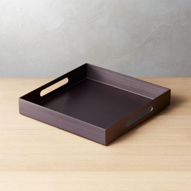 Aluminum Gunmetal Grey Tray