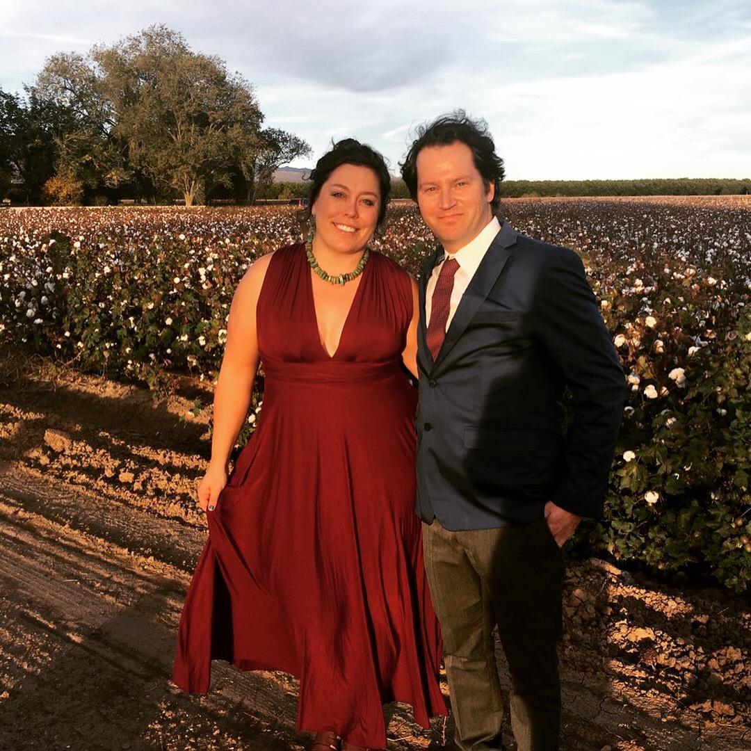 Right around the corner from where we are getting married, this was last November at Claire's cousin Emily's wedding. Oh, the blooming cotton! Hope you get to see some of this while you're with us.