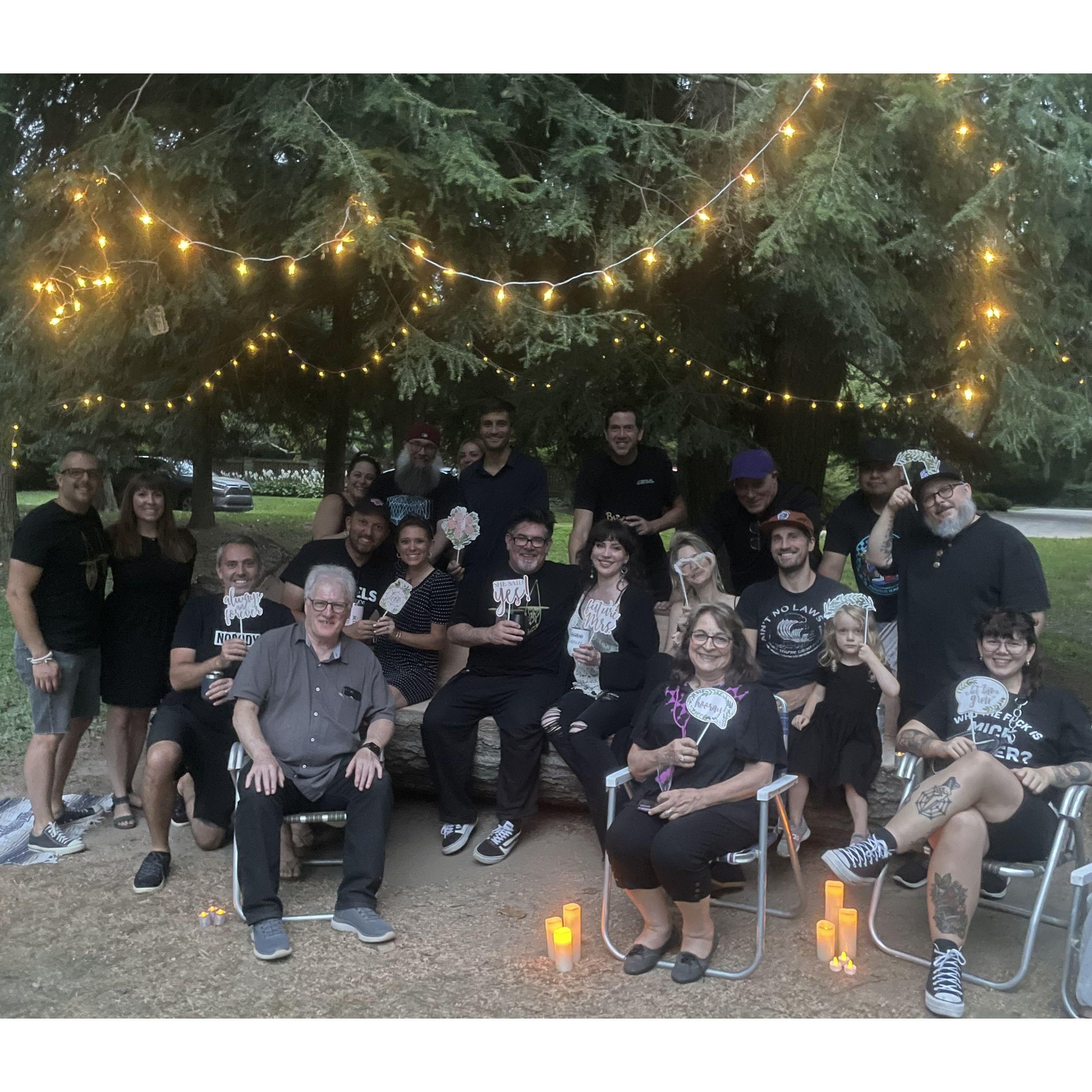 Our amazing friends threw us a surprise engagement party in Pastorious Park in Chestnut Hill!
(several not pictured)