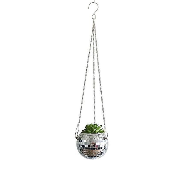 Disco Ball Hanging Planter 4"