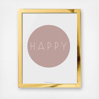 Happy Gold Frame