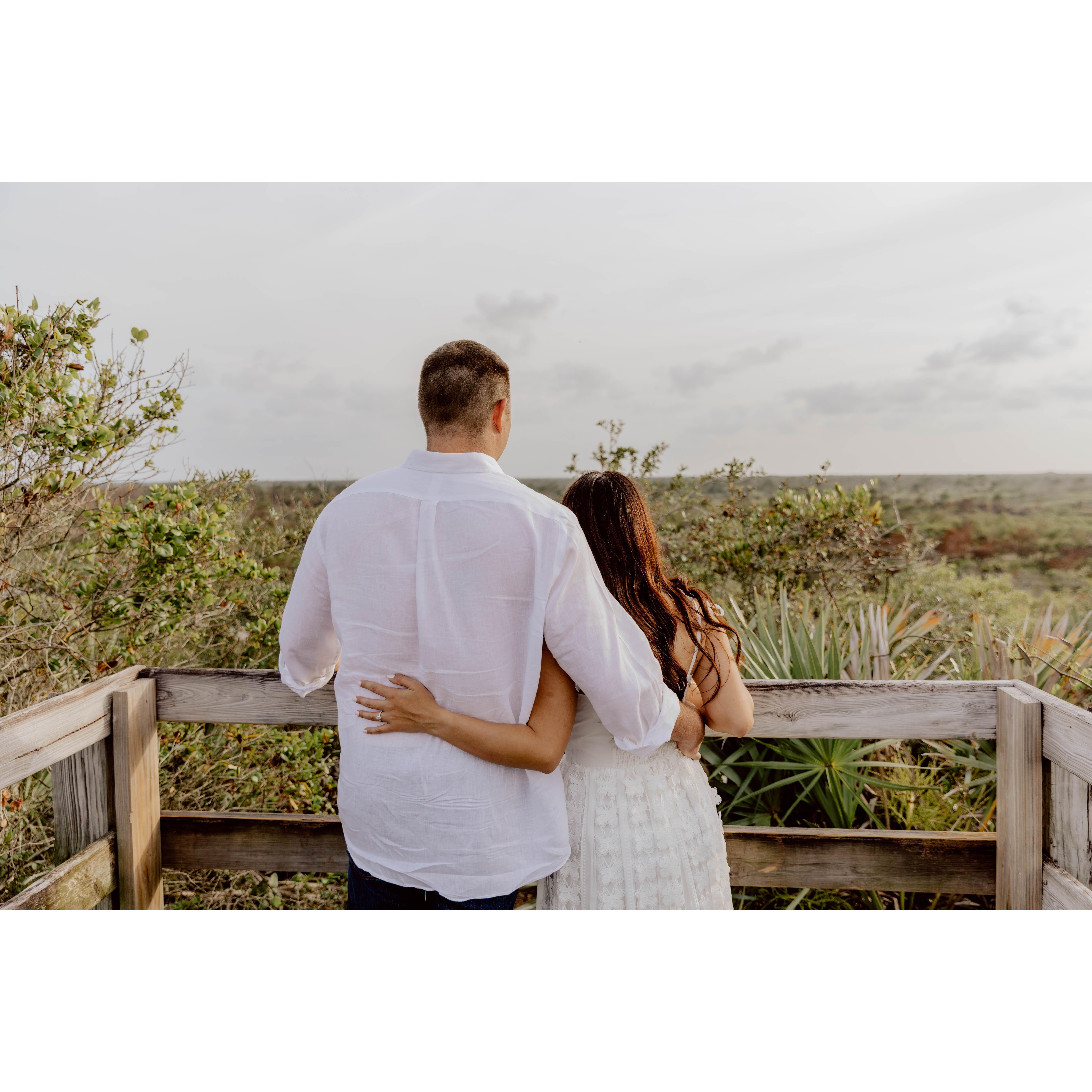 Engagement photos at Jonathon Dickinson State Park (the location of our second date)