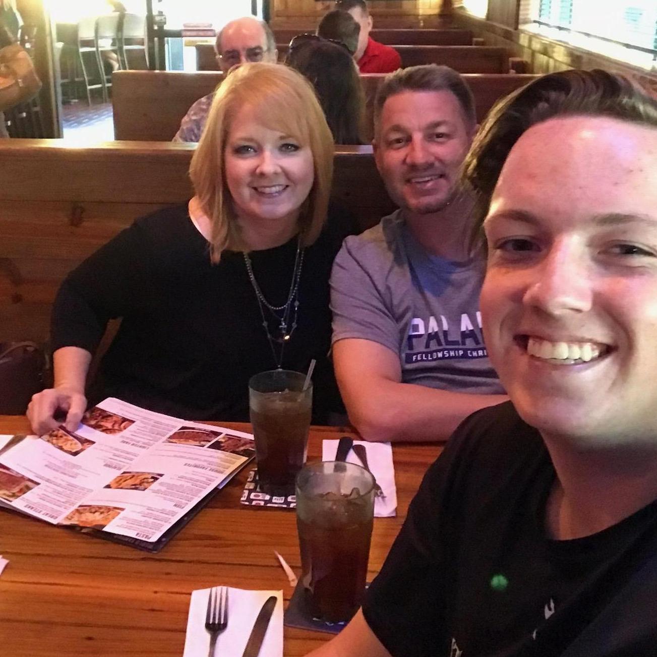 Nolan is never in the picture because he is always on the field. We always have a great time together. One big happy family.
