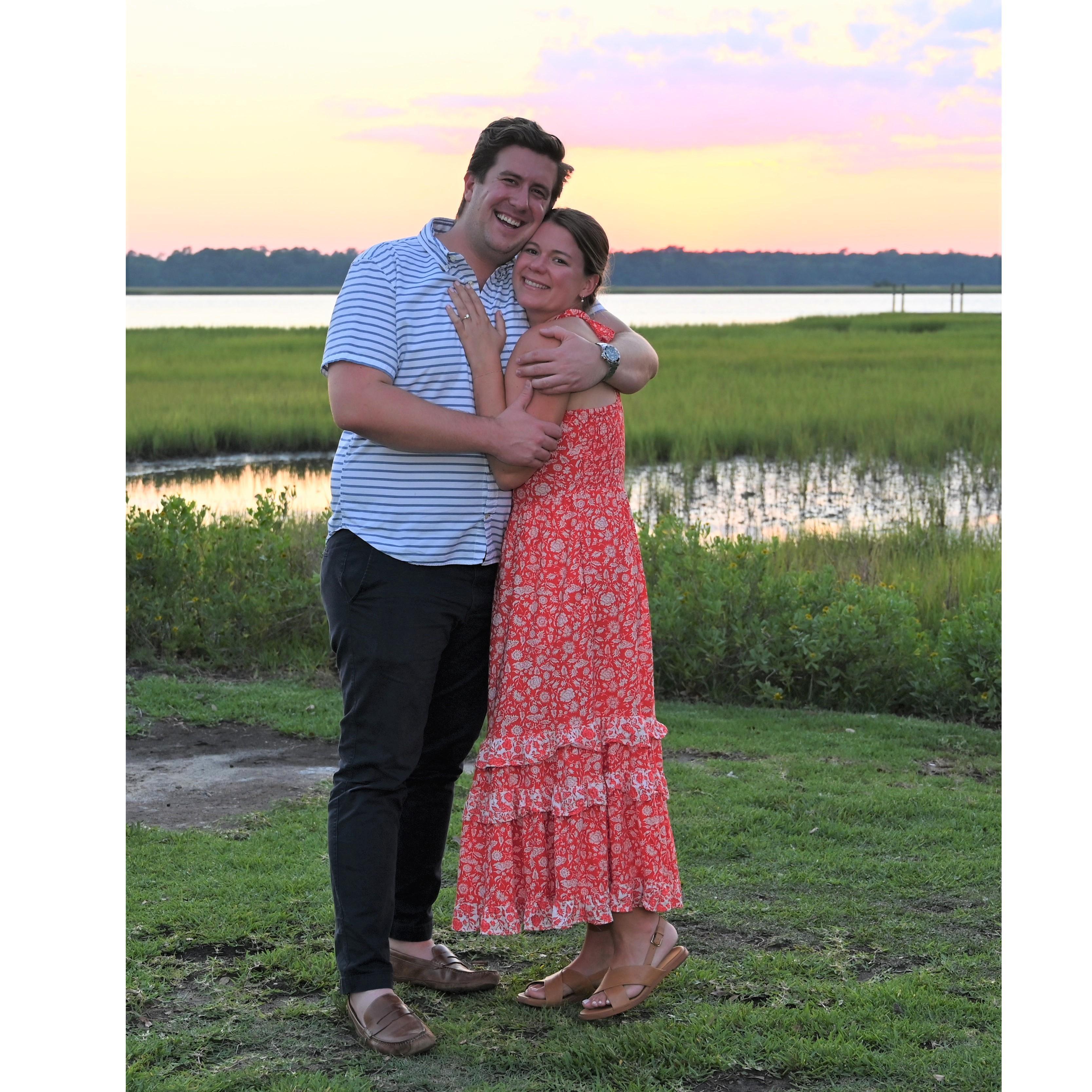 Where we got engaged.