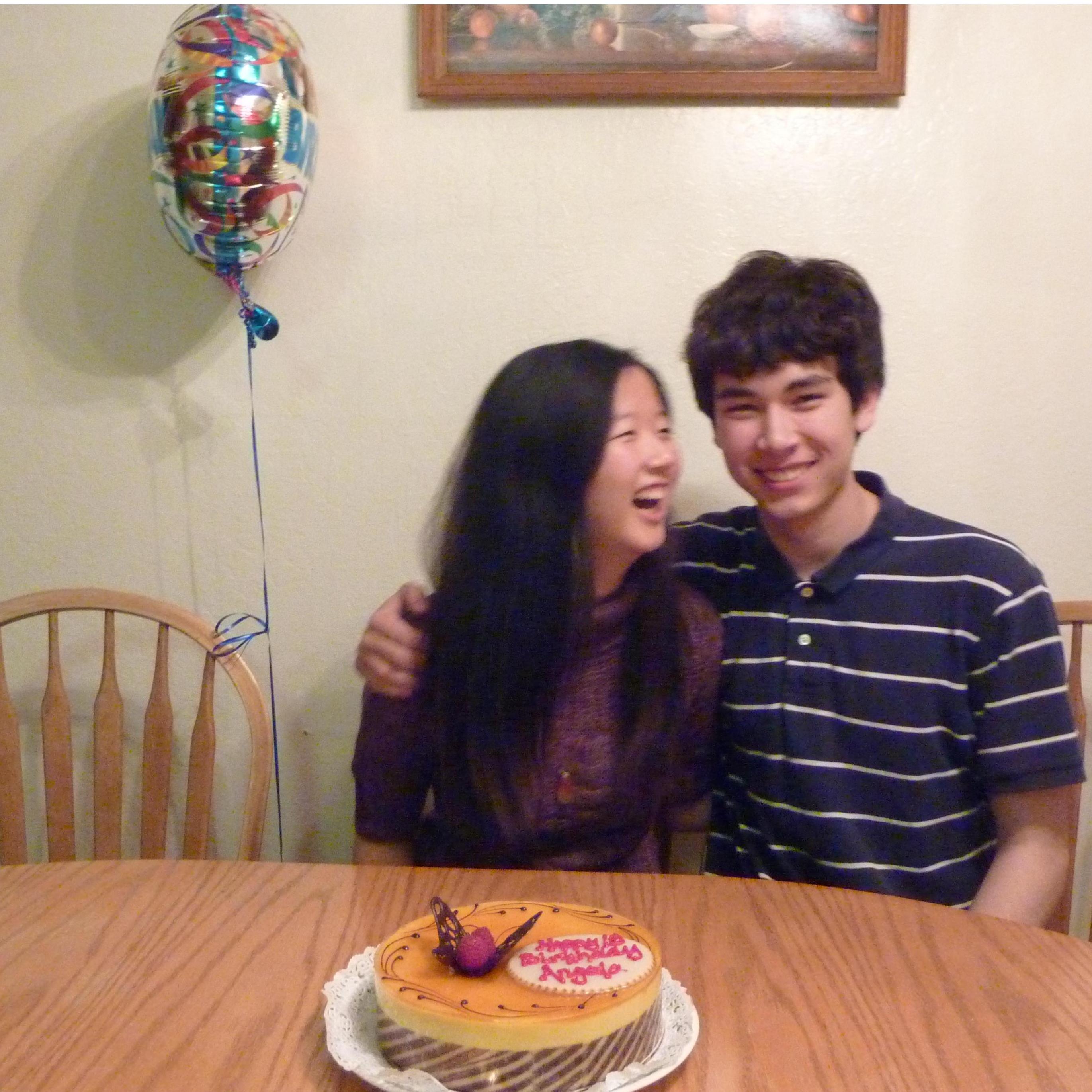 One of the first birthdays we celebrated together (December 2012)