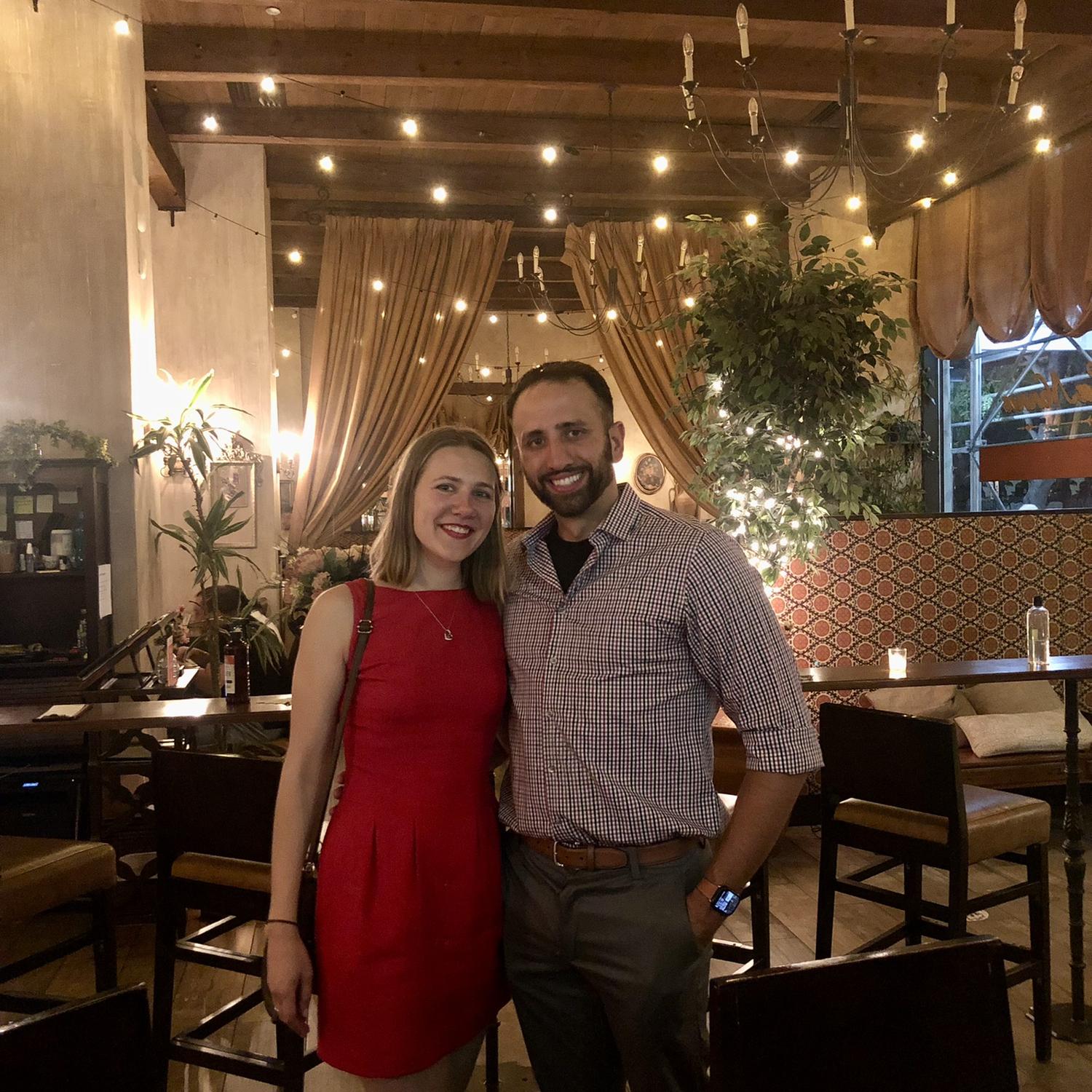 Our first rehearsal dinner (Lindsay and Luke’s) in Brooklyn NY
