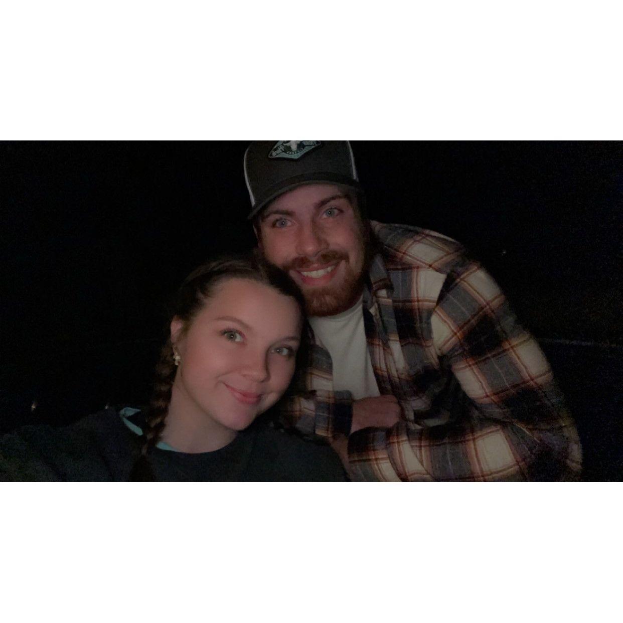 This was taken on our first trip to the Haunted Chicken House.