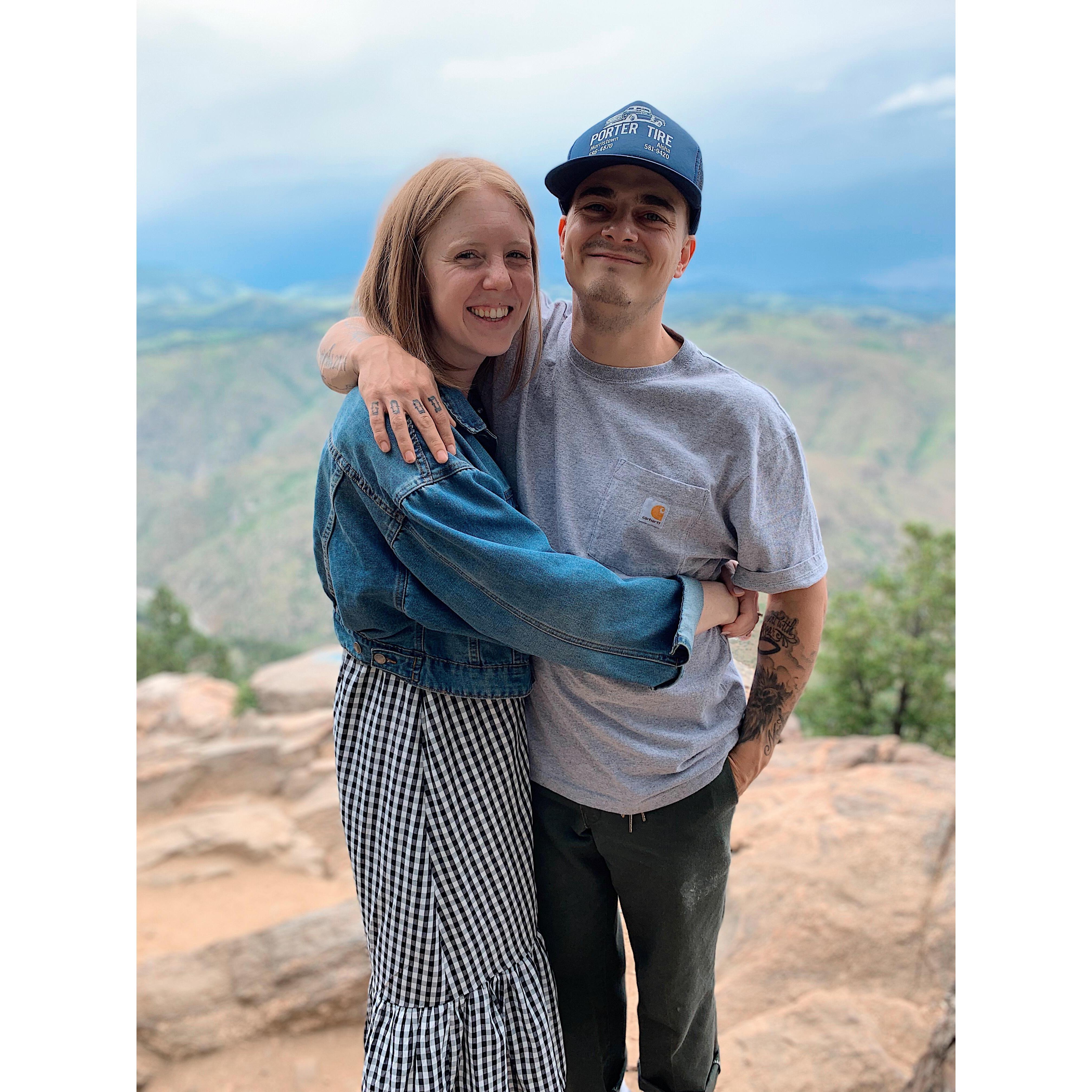 Tay's mama took this photo. Finally went to the mountains, much needed.