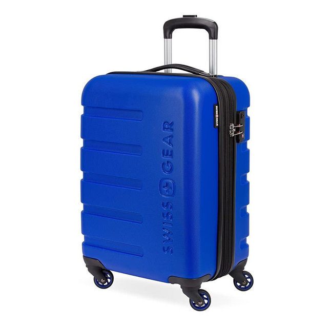 SwissGear 7366 Hardside Expandable Luggage with Spinner Wheels, Cobalt, Carry-On 19-Inch