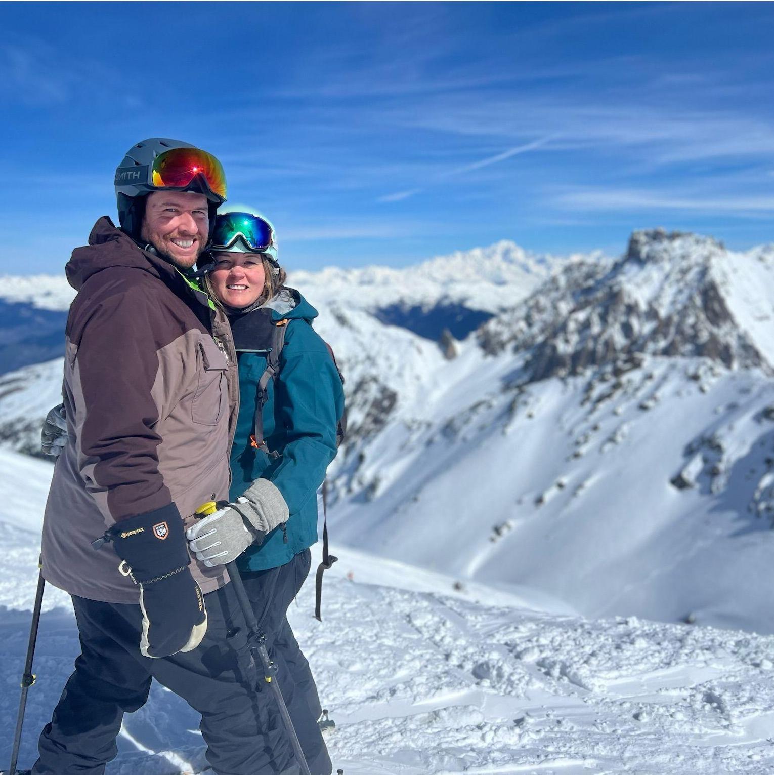 Our first European ski trip together - Skiing in Meribel, France in March 2024