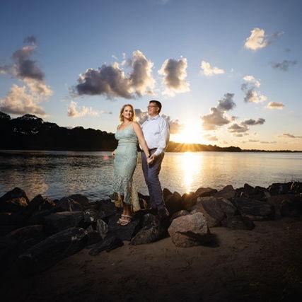 Our engagement photo session at First Landing State Park