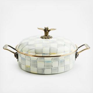 Sterling Check Enamel 5 Qt. Casserole