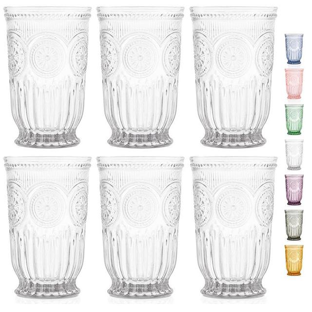 Yungala Clear Vintage Highball Glasses