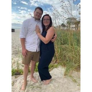 This was taken a week or two after we got engaged at Miramar Beach